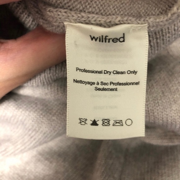 Aritzia Wilfred Oatmeal Turtleneck Sweaterdress - Picture 5 of 6